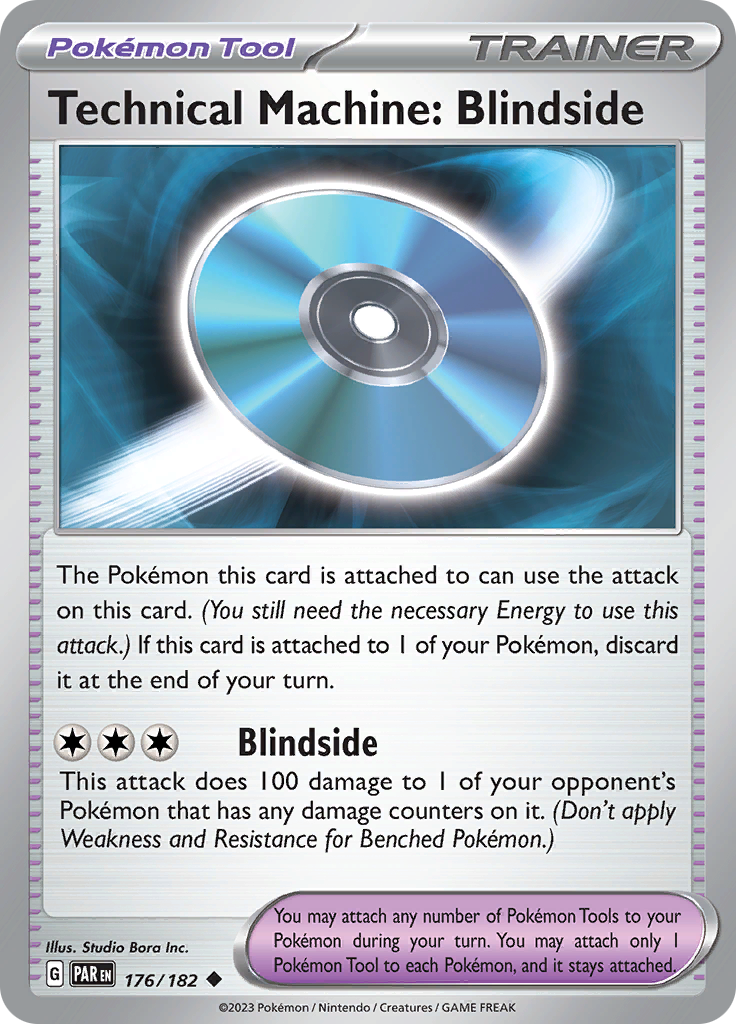 Pokemon TCG: Paradox Rift card - Technical Machine: Blindside.