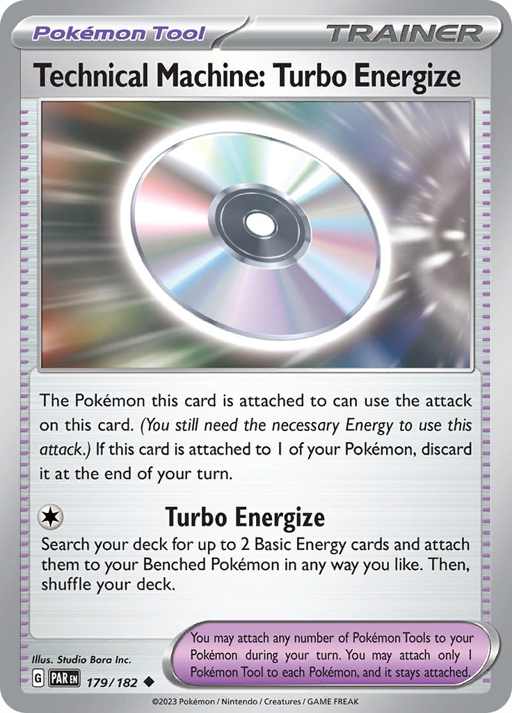 Pokemon TCG: Paradox Rift card - Technical Machine: Turbo Energize.