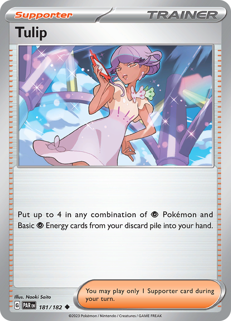 Pokemon TCG: Paradox Rift card - Tulip.